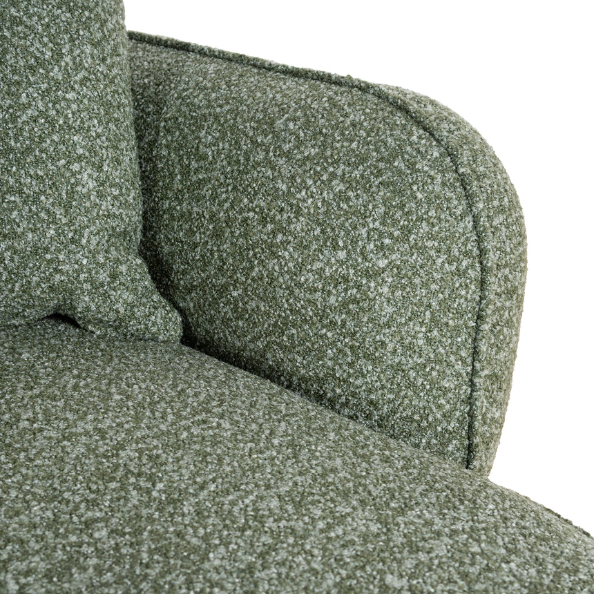 CLC10393-AE 3 Seater Right Chaise Sofa - Amazon Green