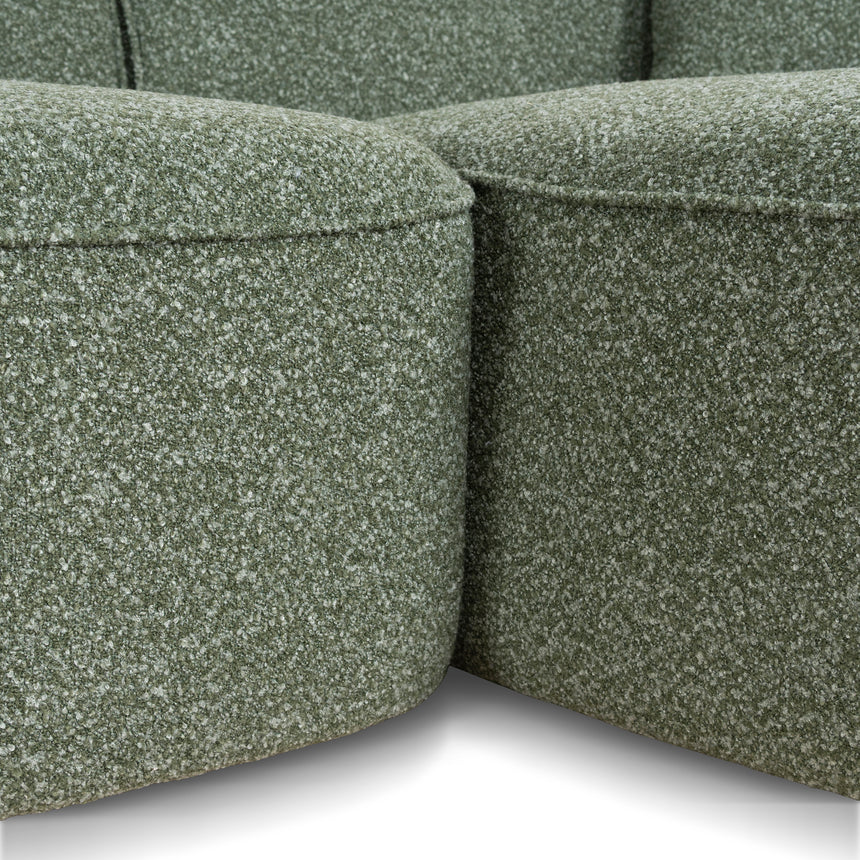 CLC10393-AE 3 Seater Right Chaise Sofa - Amazon Green