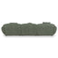 CLC10393-AE 3 Seater Right Chaise Sofa - Amazon Green