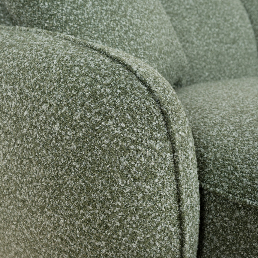 CLC10393-AE 3 Seater Right Chaise Sofa - Amazon Green
