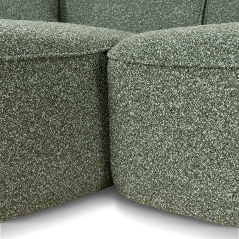 CLC10394-AE 3 Seater Left Chaise Sofa - Amazon Green