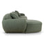 CLC10394-AE 3 Seater Left Chaise Sofa - Amazon Green