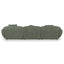 CLC10394-AE 3 Seater Left Chaise Sofa - Amazon Green