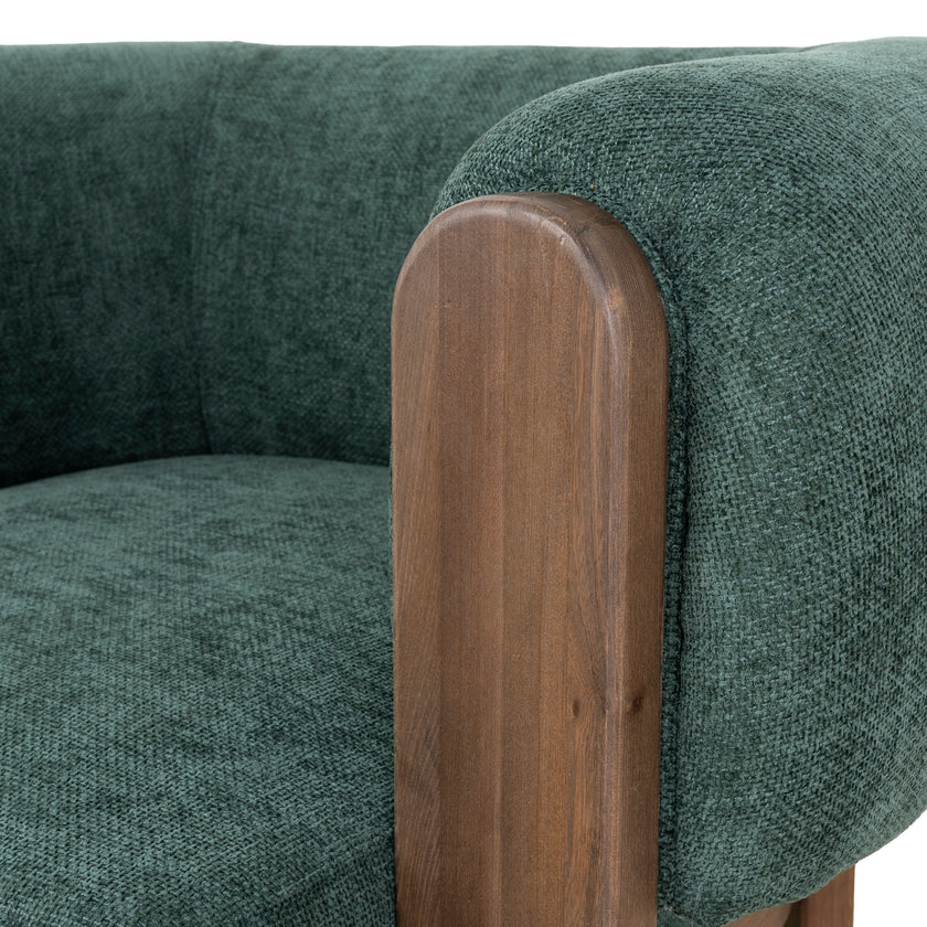 CLC10408-NI Walnut Armchair - Bush Green