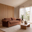 CLC10420-CA 3 Seater Sofa - Burnt Brown