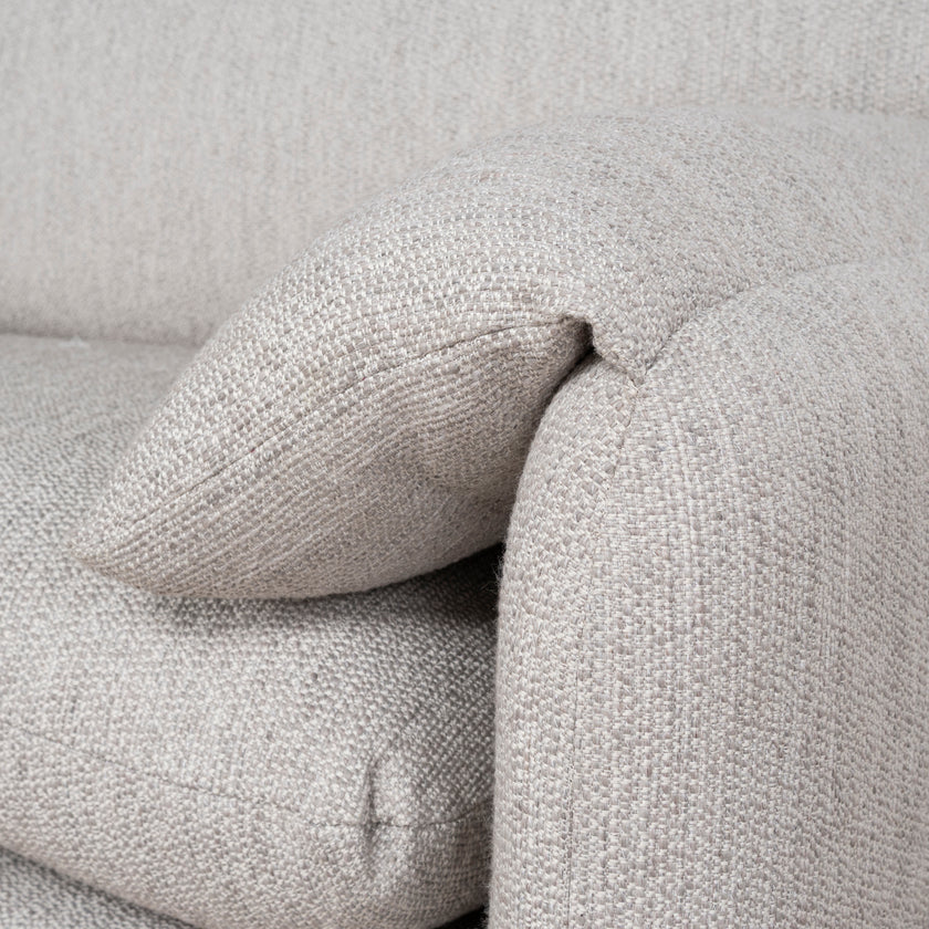 CLC10443-CA 3 Seater Fabric Sofa - Light Grey