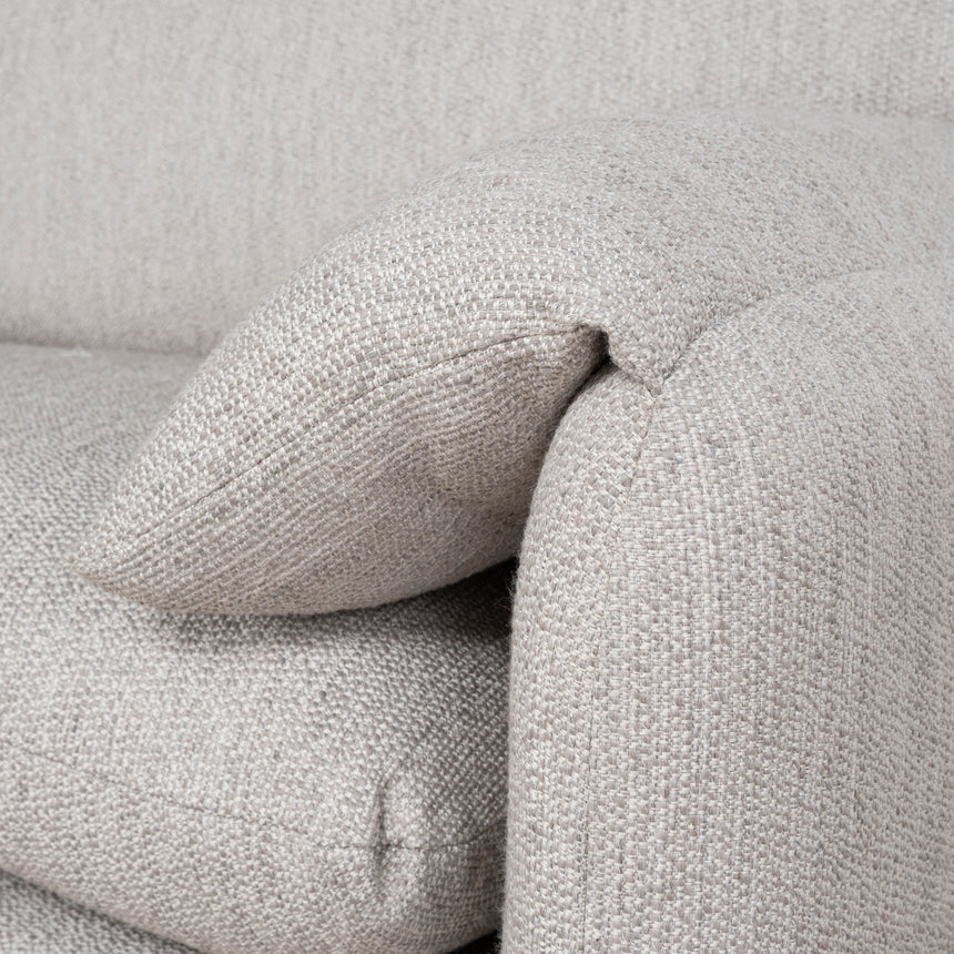 CLC10443-CA 3 Seater Fabric Sofa - Light Grey
