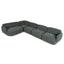 CLC10471-KSO Left Chaise Modular Sofa - Moss Green