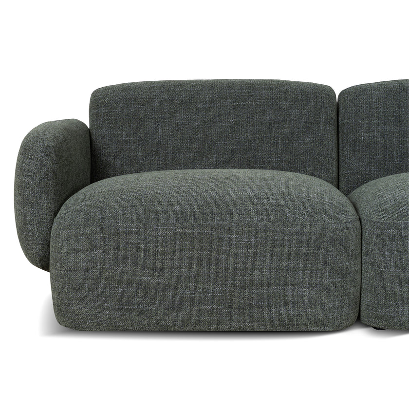 CLC10472-KSO Right Chaise Modular Sofa - Moss Green