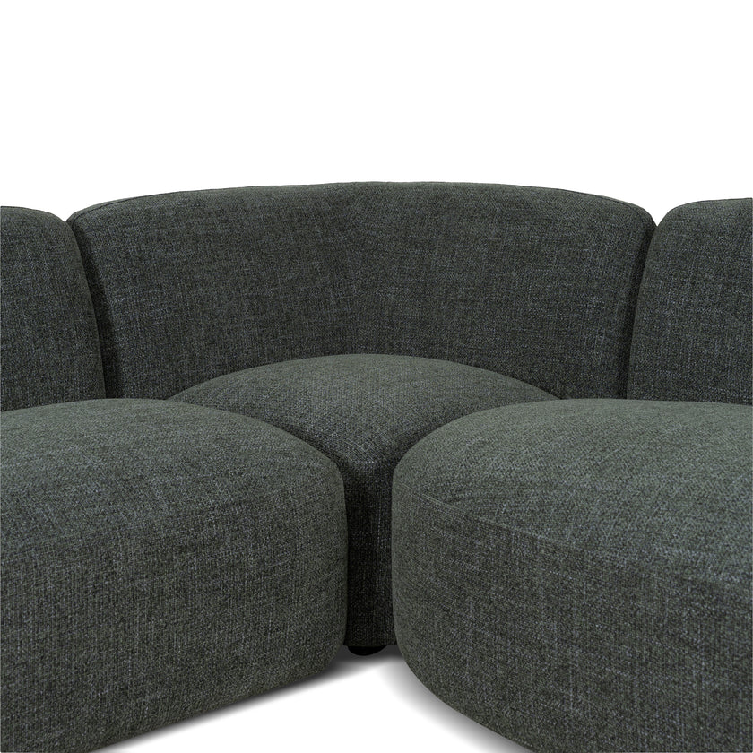 CLC10472-KSO Right Chaise Modular Sofa - Moss Green