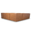 CLC10479-KSO Modular Leather Corner Sofa - Amber Brown