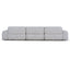 CLC10491-KSO 4 Seater Sofa - Fog Grey