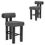 CBS10524-OLS Black Barstool - Field Charcoal (Set of 2)
