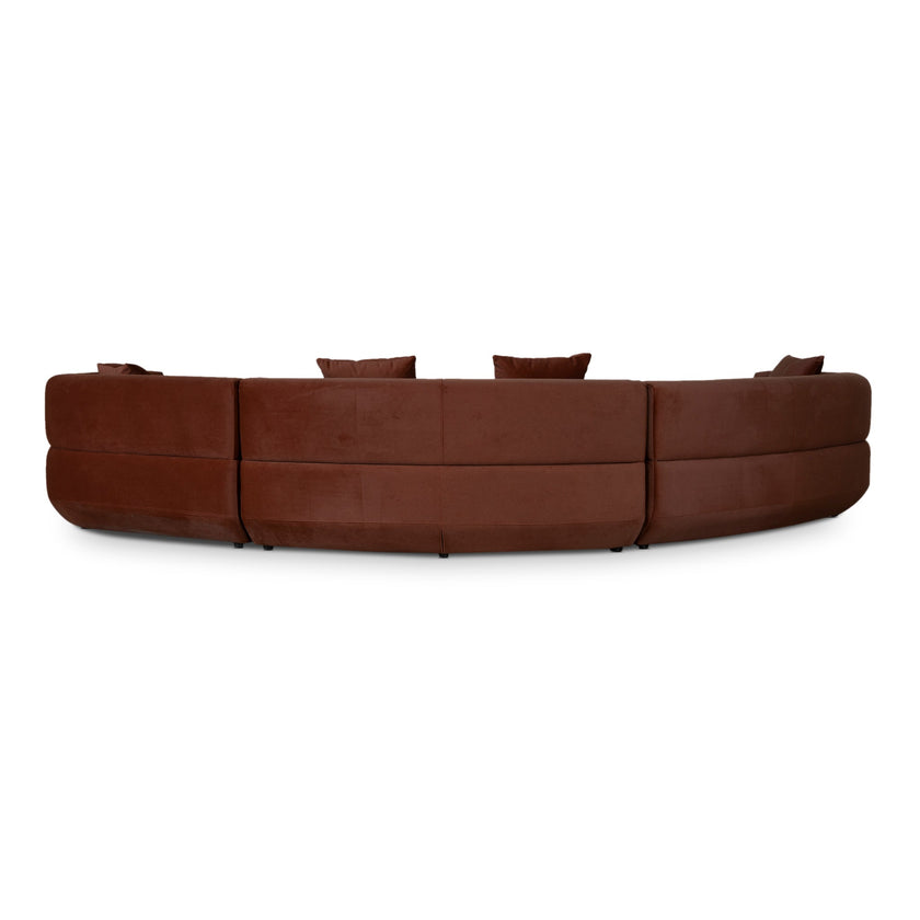 CLC10849-FS Modular Right Chaise Sofa - Red Bronze