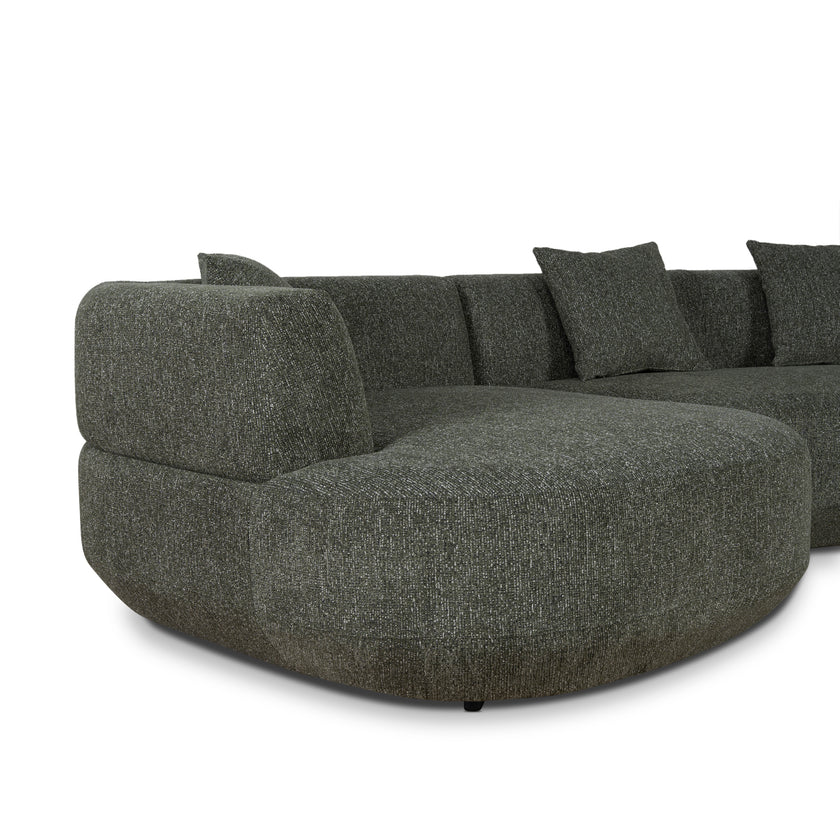 CLC10851-FS Modular Left Chaise Sofa - Canopy Green