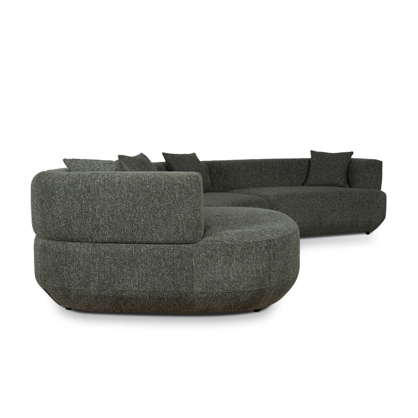 CLC10851-FS Modular Left Chaise Sofa - Canopy Green