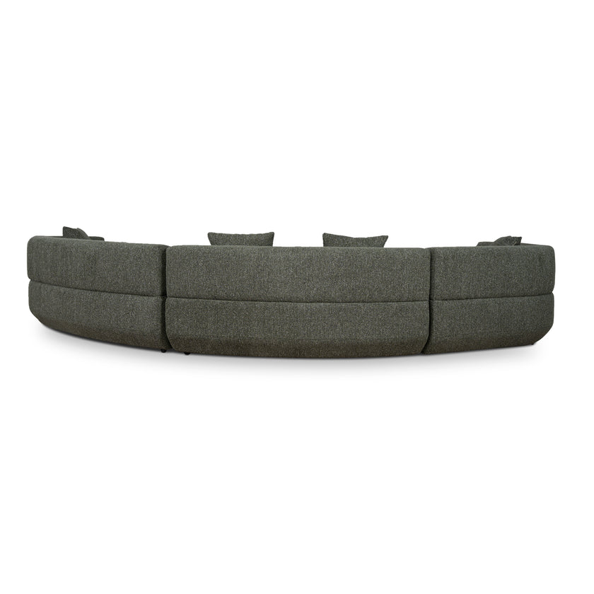 CLC10851-FS Modular Left Chaise Sofa - Canopy Green