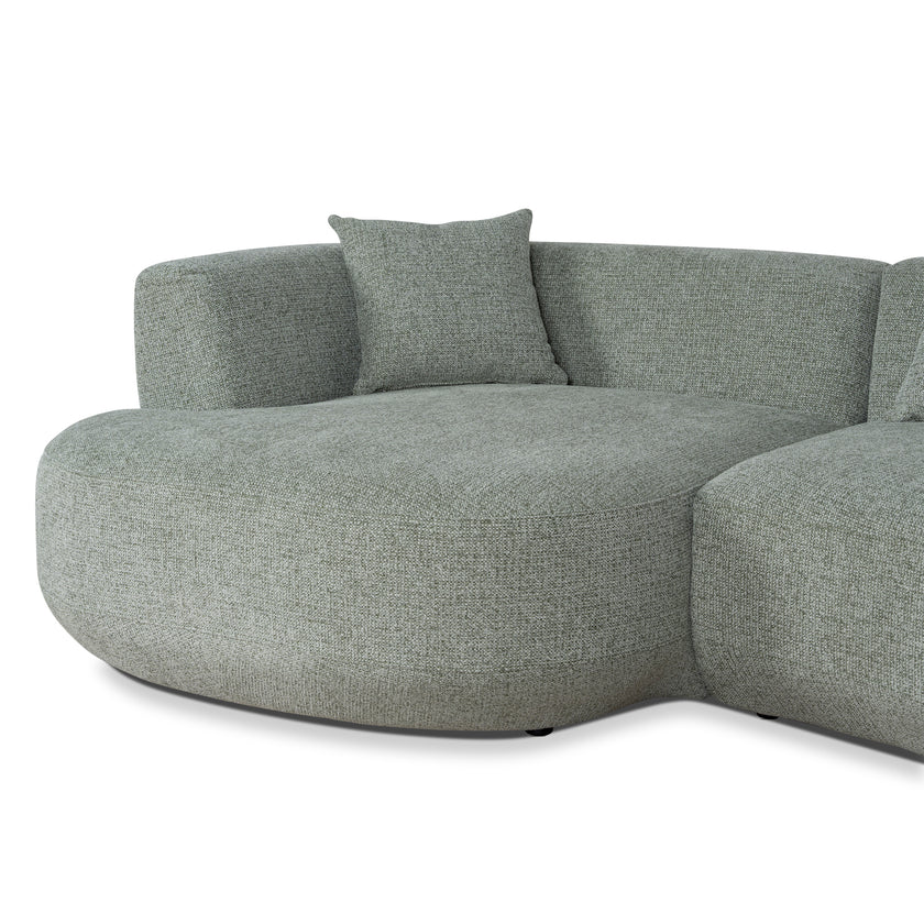 CLC10853-FS Modular Left Chaise Sofa - Coral Light Green