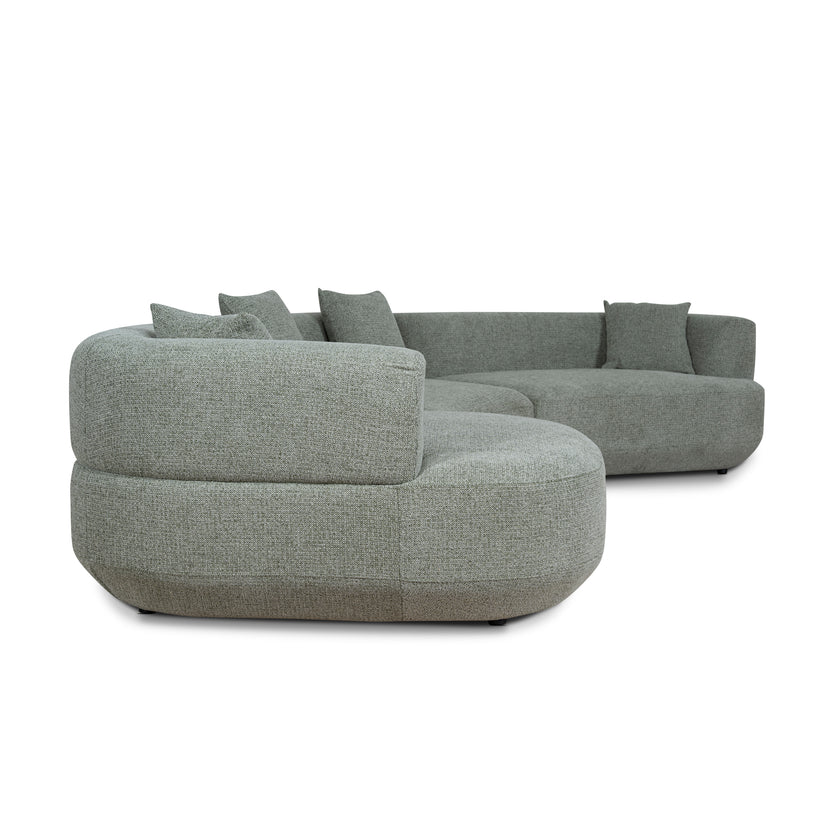 CLC10853-FS Modular Left Chaise Sofa - Coral Light Green