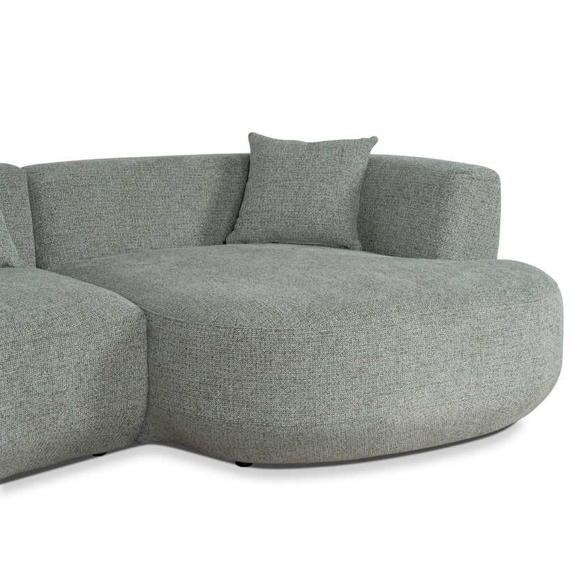 CLC10854-FS Modular Right Chaise Sofa - Coral Light Green