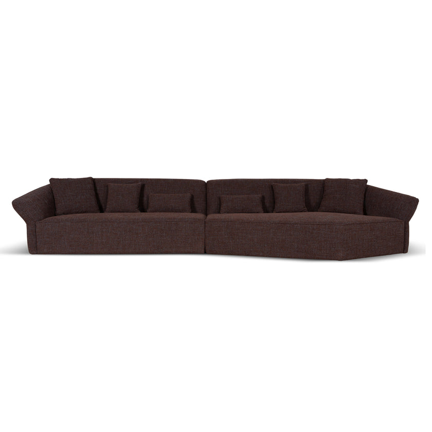 CLC10864-FS Left Open Modular Sofa - Moss Brown