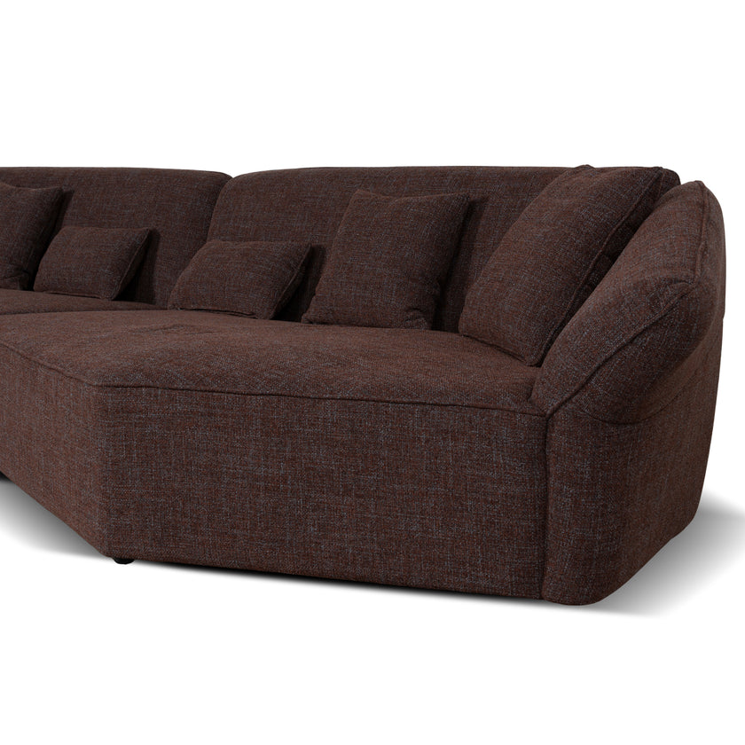 CLC10864-FS Left Open Modular Sofa - Moss Brown