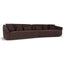 CLC10864-FS Left Open Modular Sofa - Moss Brown