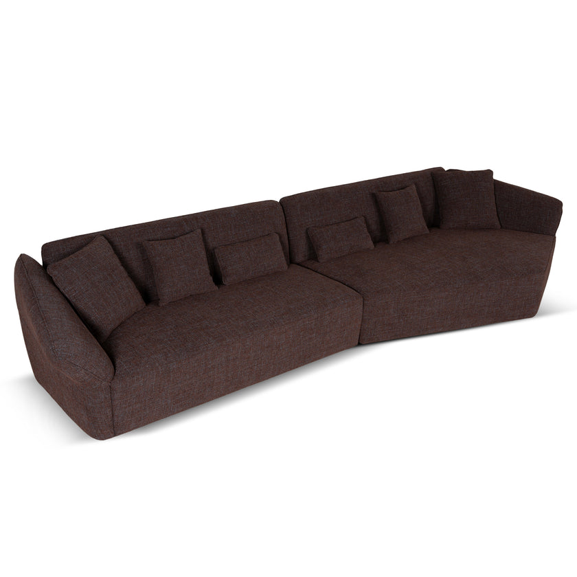 CLC10864-FS Left Open Modular Sofa - Moss Brown