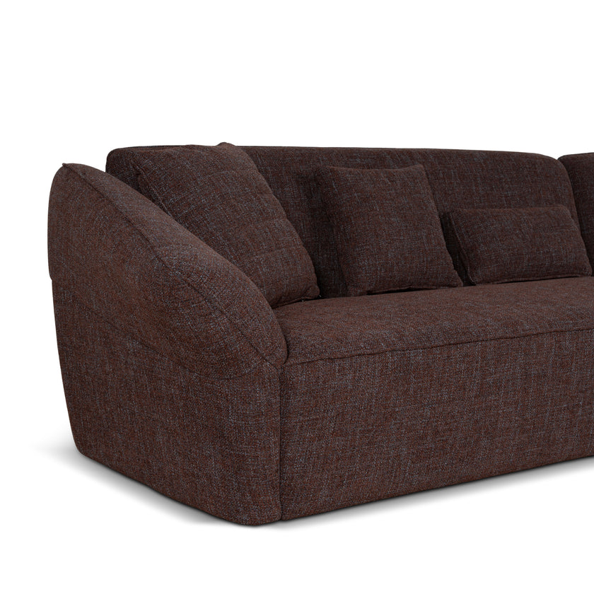 CLC10864-FS Left Open Modular Sofa - Moss Brown