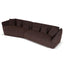 CLC10865-FS Right Open Sofa - Moss Brown