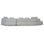 CLC10867-FS Left Chaise Corner Sofa - Noah Silver Lining