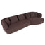 CLC10876-KJ Right Chaise Sofa - Moss Brown