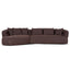 CLC10877-KJ Left Chaise Sofa - Moss Brown