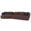 CLC10877-KJ Left Chaise Sofa - Moss Brown