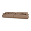 CLC10879-KJ 4 Seater Sofa - Almond Brown