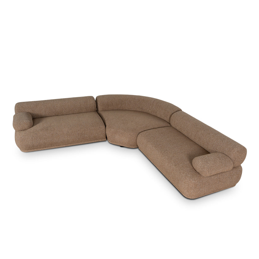 CLC10887-KJ Modular Corner Sofa - Almond Brown