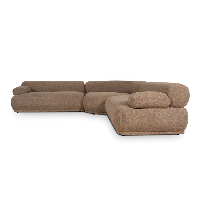 CLC10887-KJ Modular Corner Sofa - Almond Brown