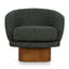 CLC10923-CA Fabric Swivel Armchair - Dusky Green