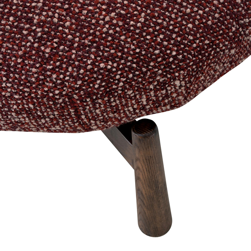 CLC10932-OLS Fabric Lounge Chair - Autumn Red