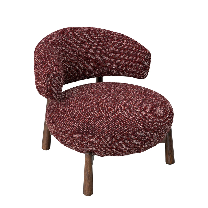 CLC10932-OLS Fabric Lounge Chair - Autumn Red