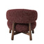 CLC10932-OLS Fabric Lounge Chair - Autumn Red