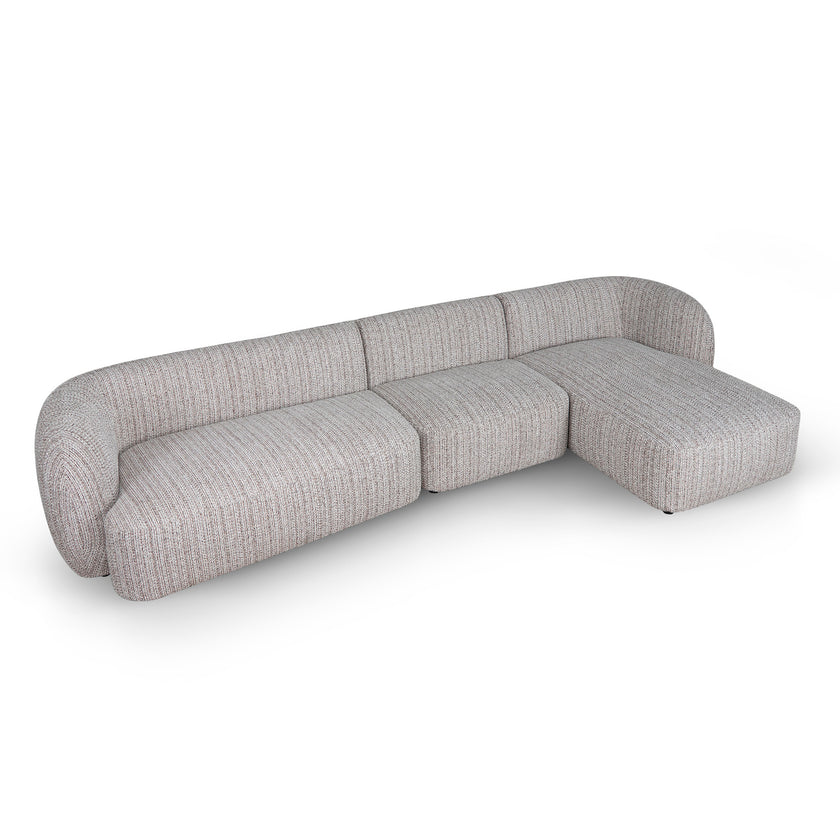 CLC12401-AE 4 Seater Right Chaise Sofa - Plush Spec Brown