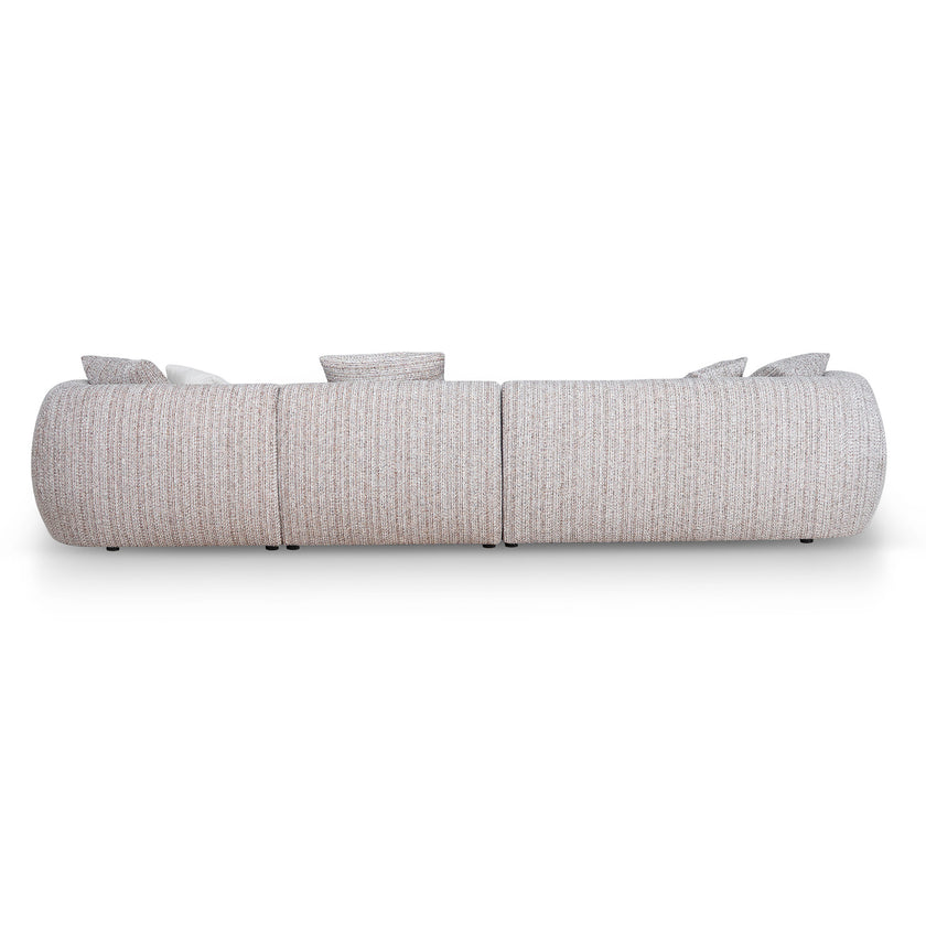 CLC12401-AE 4 Seater Right Chaise Sofa - Plush Spec Brown