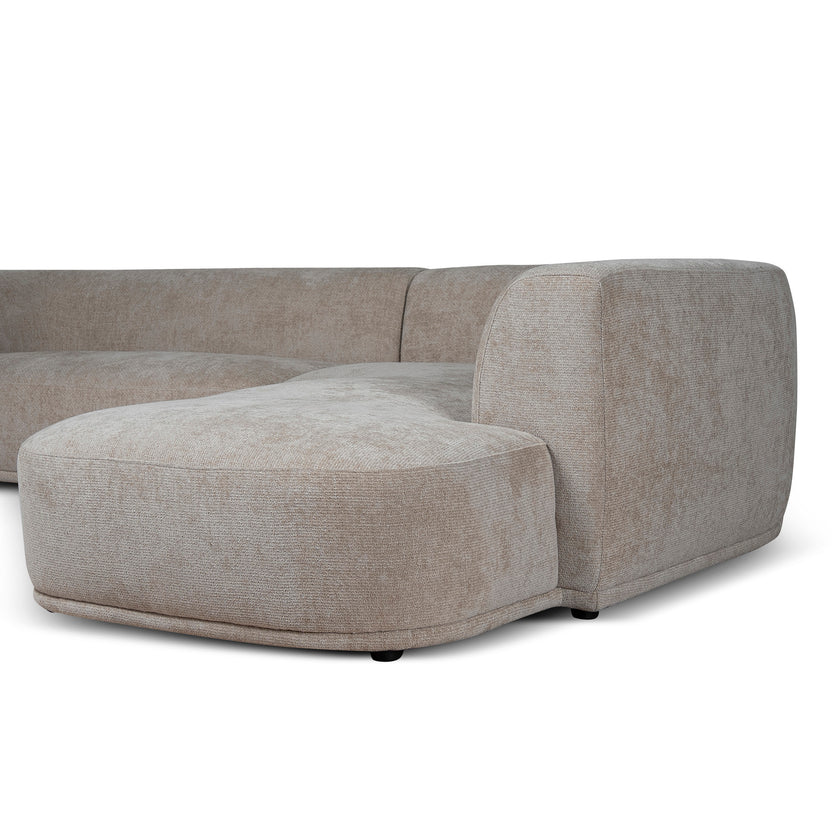 CLC12404-AE 4 Seater Right Chaise Sofa - Lila Beige