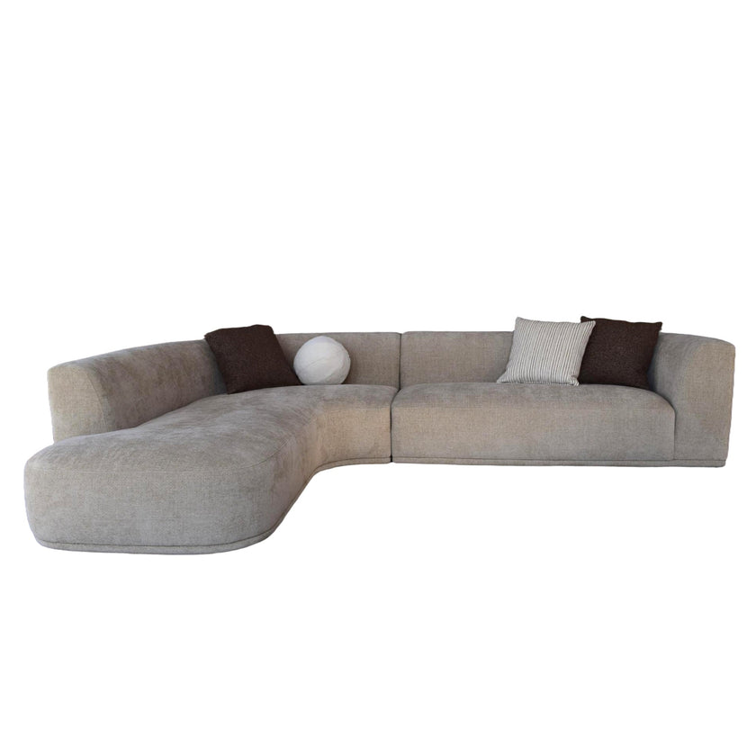 CLC12405-AE 4 Seater Left Chaise Sofa - Lila Beige