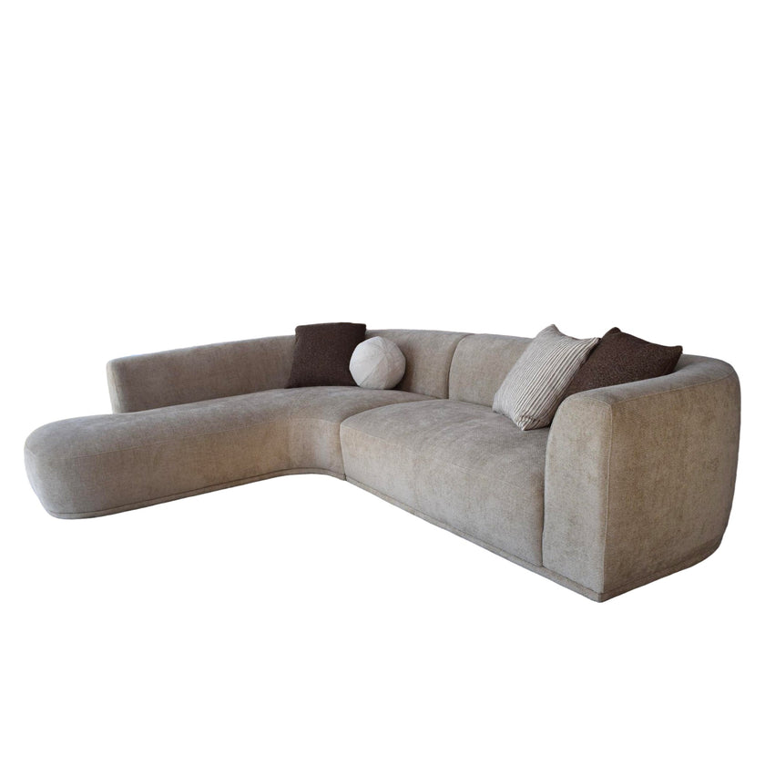 CLC12405-AE 4 Seater Left Chaise Sofa - Lila Beige