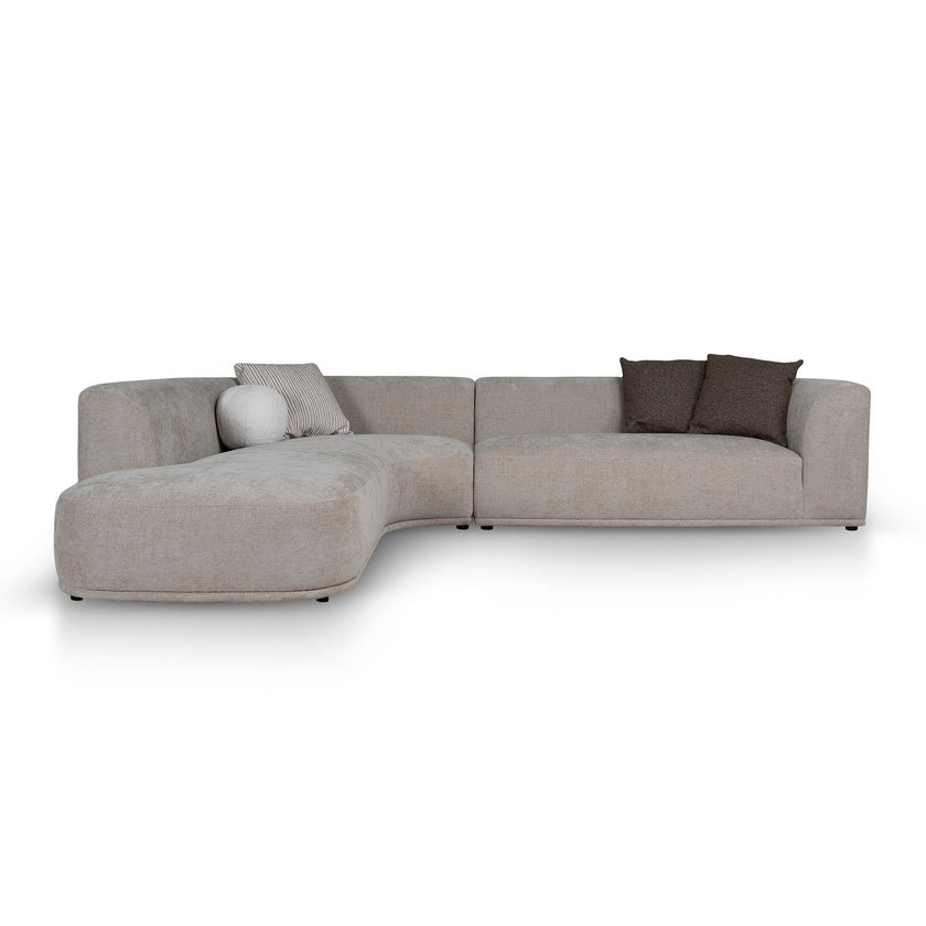 CLC12405-AE 4 Seater Left Chaise Sofa - Lila Beige