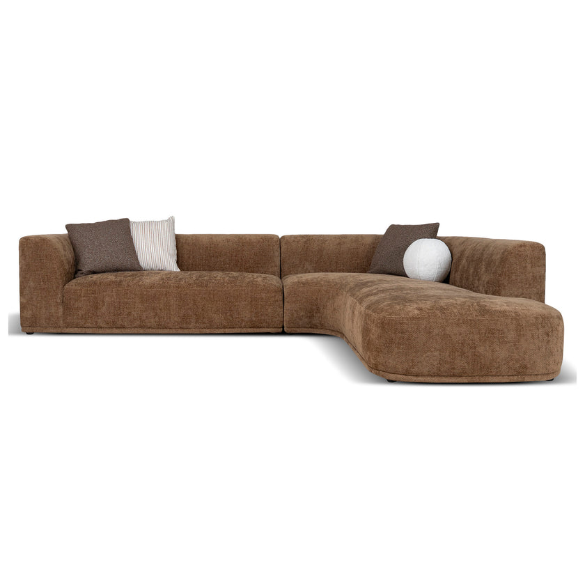 CLC12406-AE 4 Seater Right Chaise Sofa - Lila Nutmeg