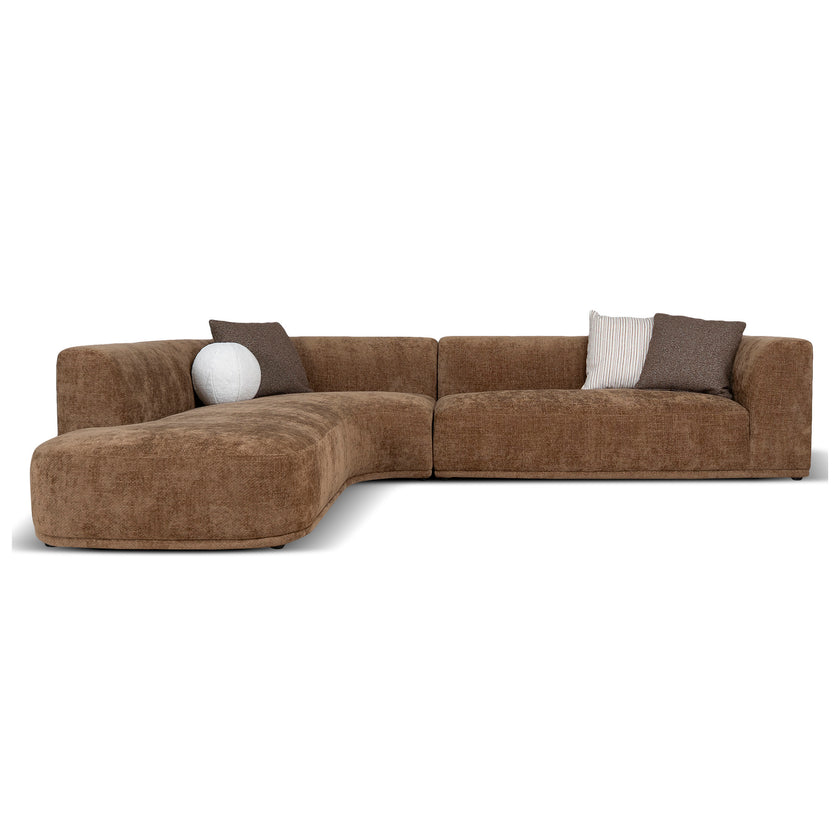 CLC12407-AE 4 Seater Left Chaise Sofa - Lila Nutmeg