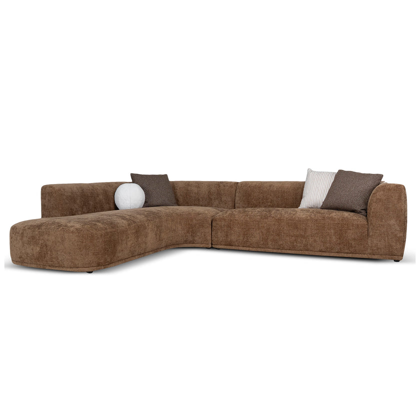 CLC12407-AE 4 Seater Left Chaise Sofa - Lila Nutmeg